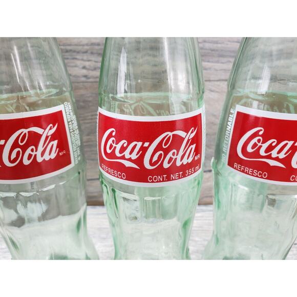 Coca Cola 2002 Bottles Mexico 355ml Empty No caps - Picture 2 of 8